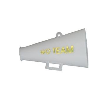 Shop For Go Team Megaphone Charm: White/Gold