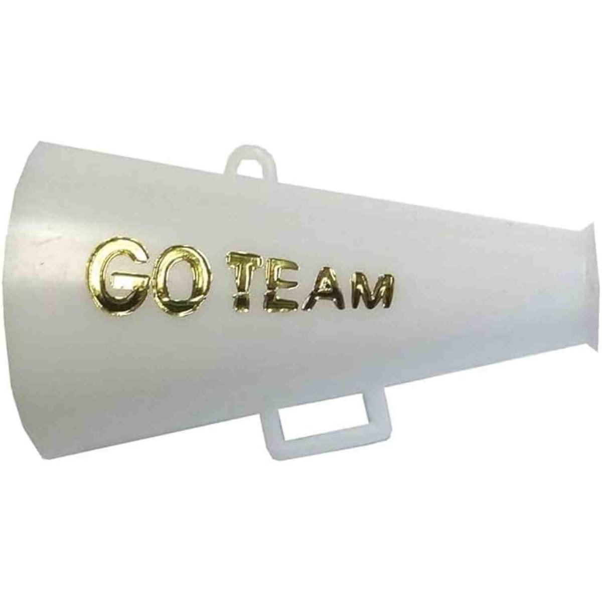 Shop For Go Team Megaphone Charm: White/Gold