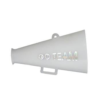 Shop For Go Team Megaphone Charm: White/Silver