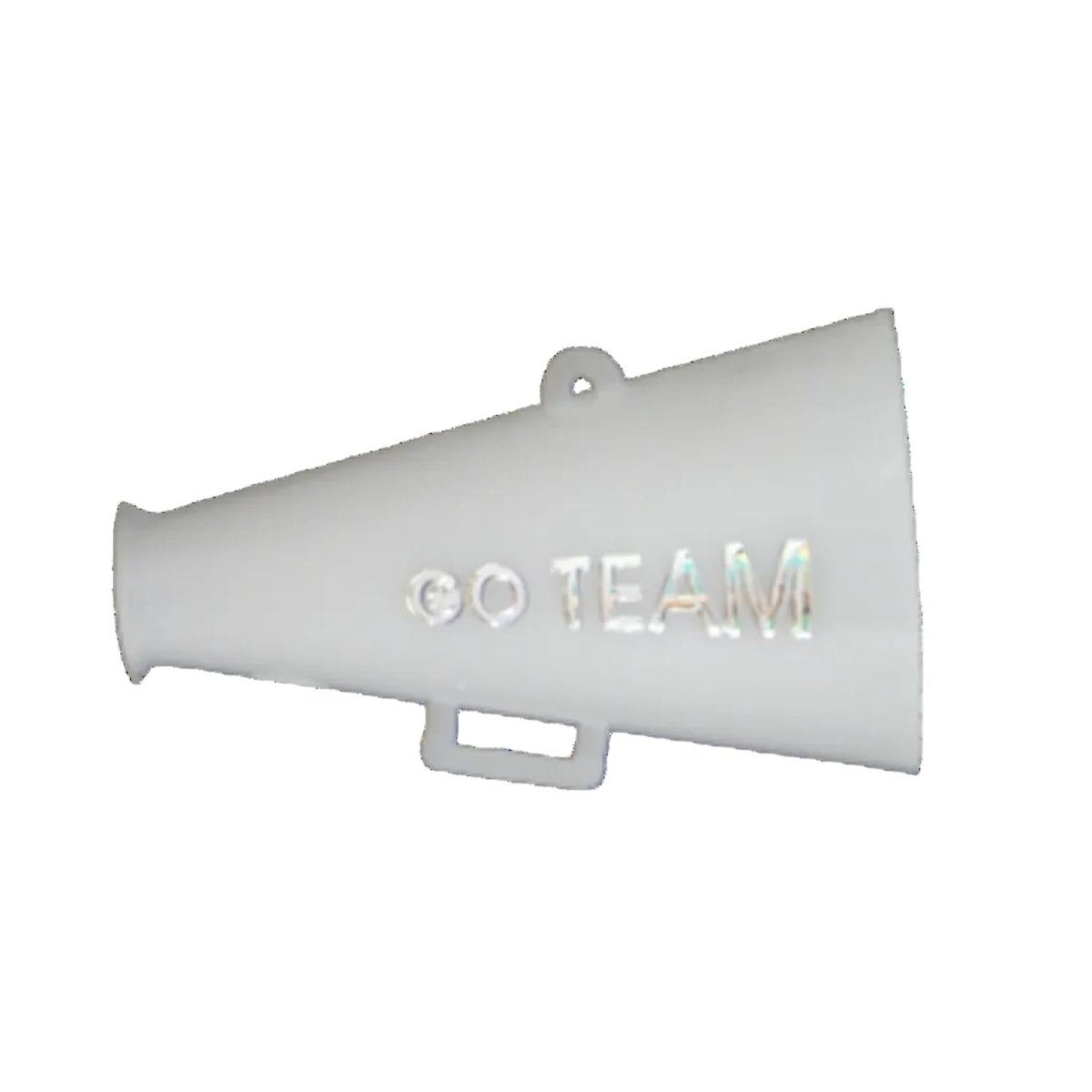 Shop For Go Team Megaphone Charm: White/Silver