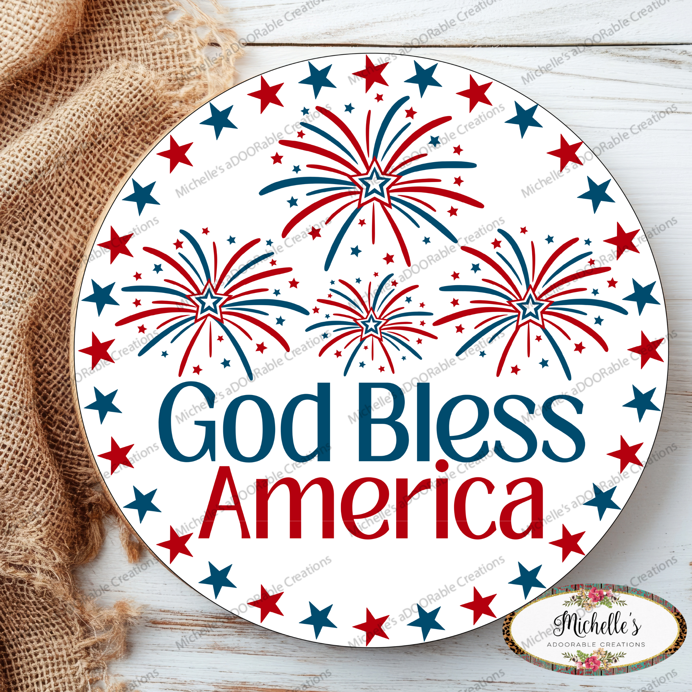 Shop For God Bless America Fireworks Sign