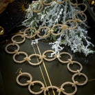 Shop For Gold Crystal Circle Christmas Garland, 36"