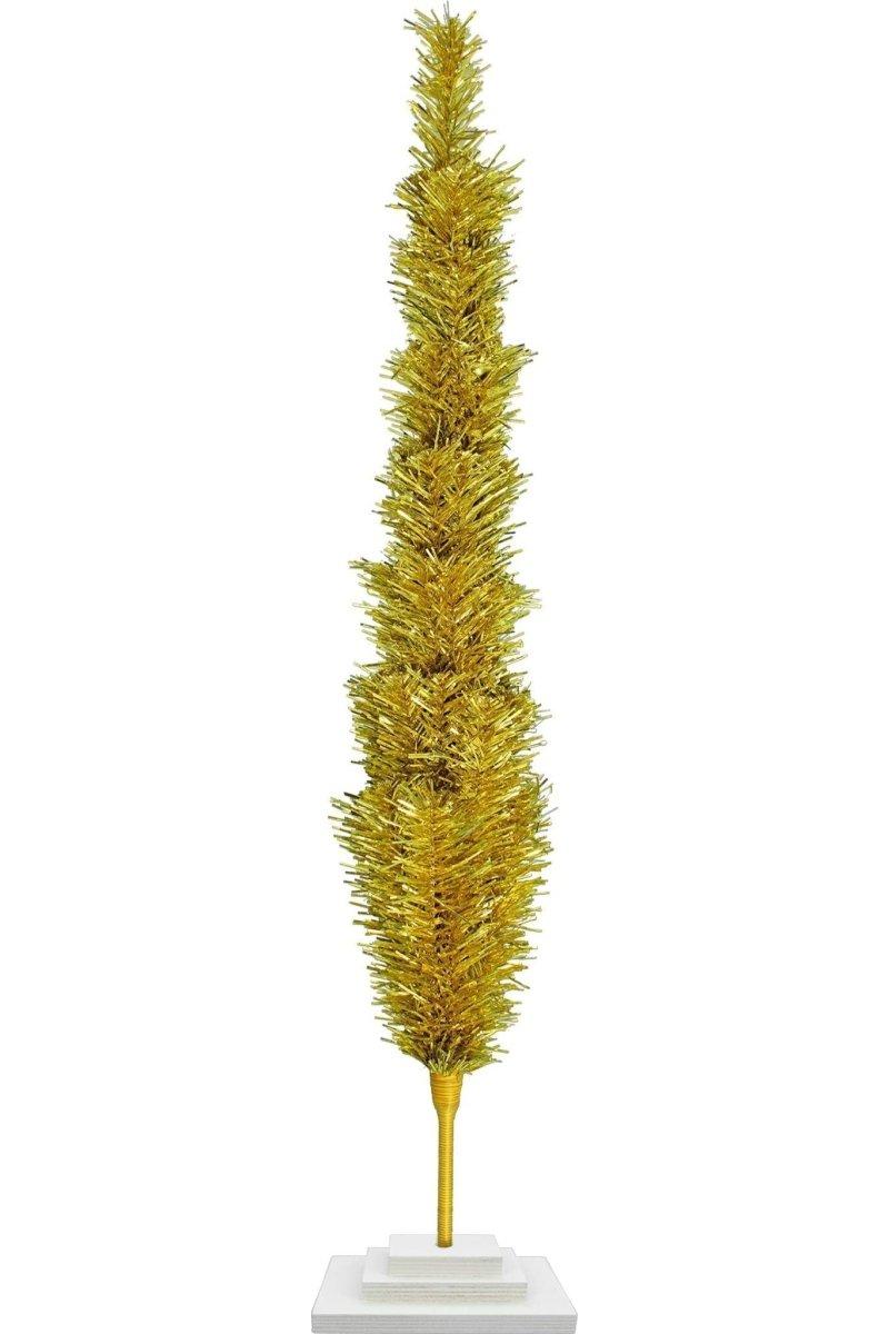 Shop For Gold Tinsel Christmas Tree