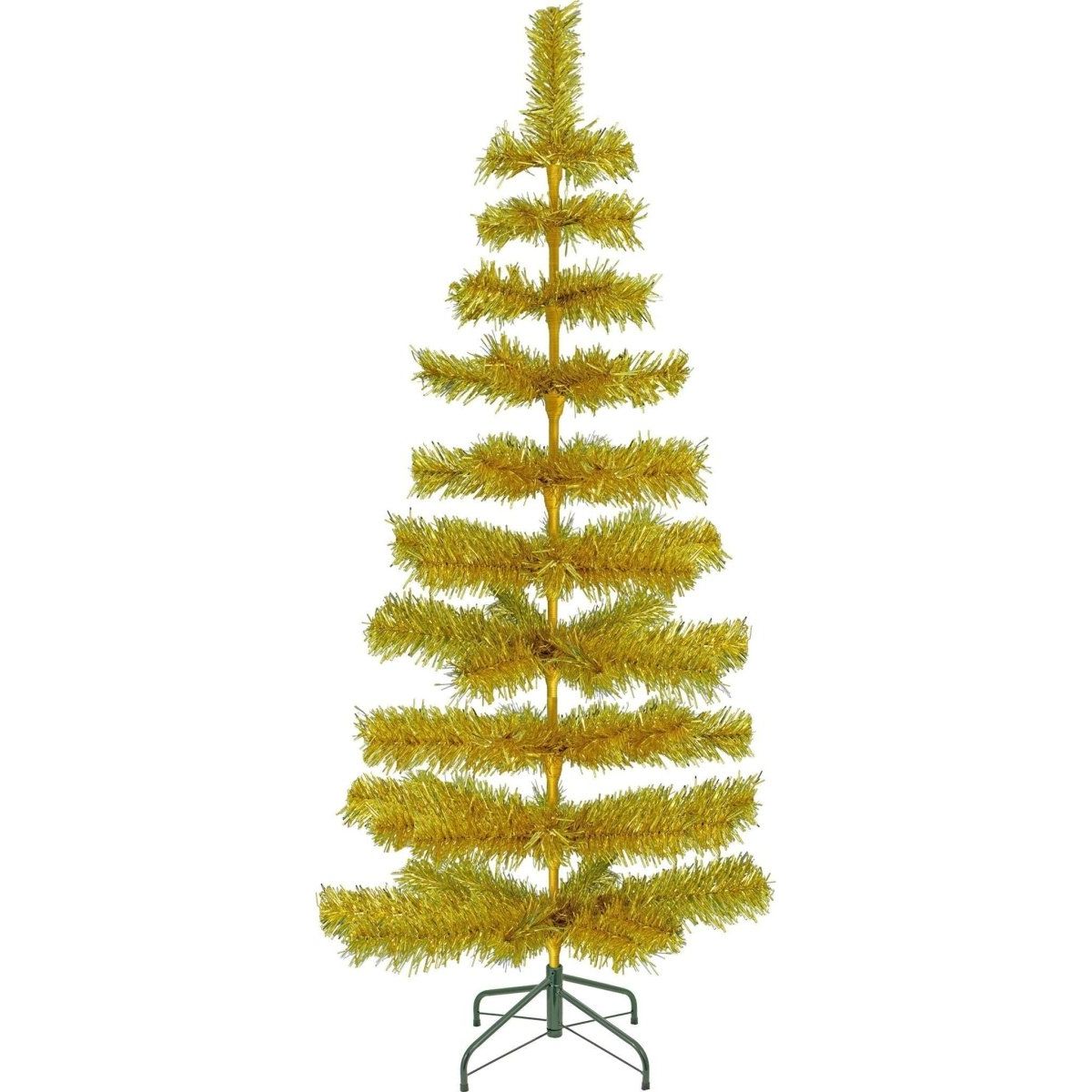 Shop For Gold Tinsel Christmas Tree