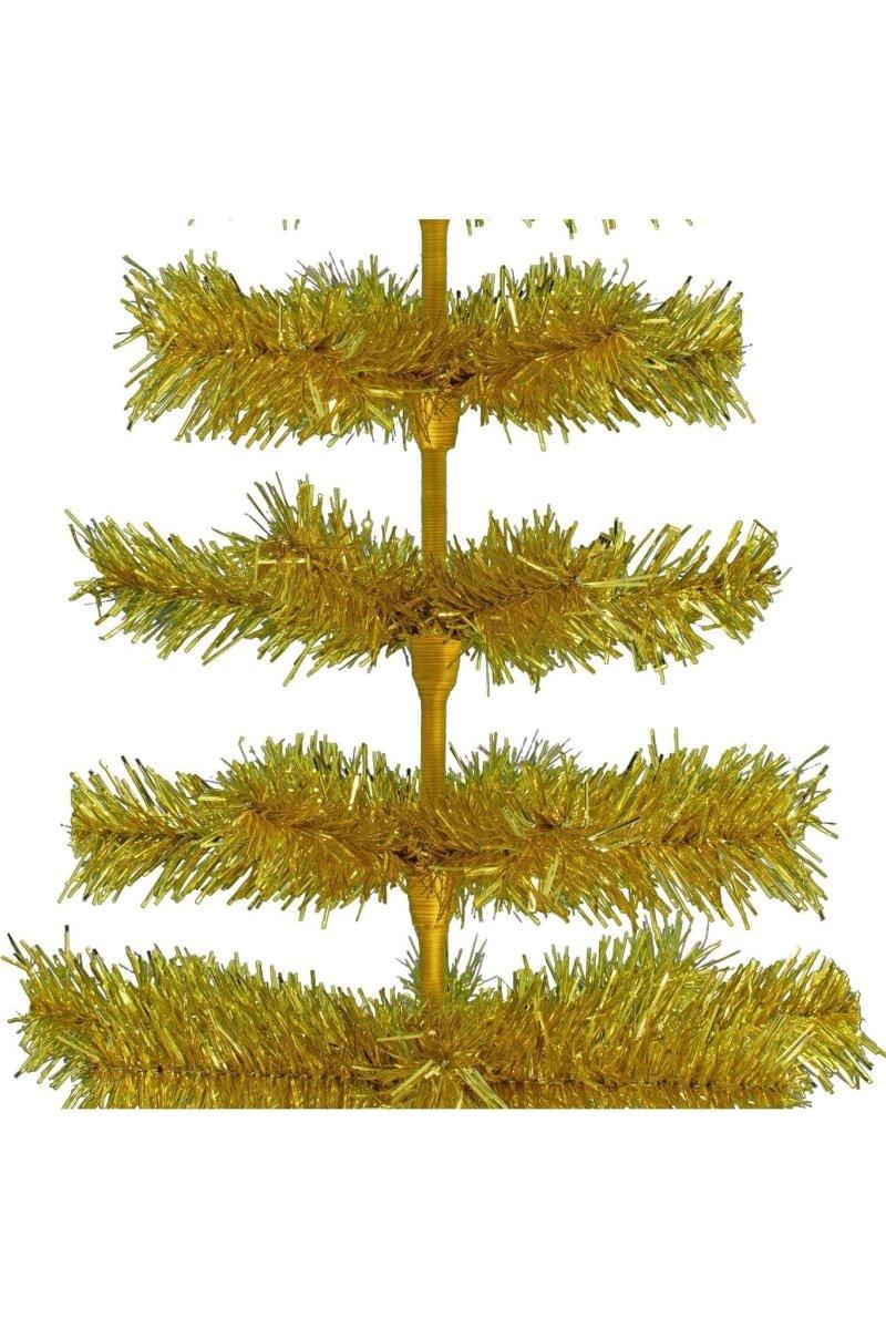 Shop For Gold Tinsel Christmas Tree