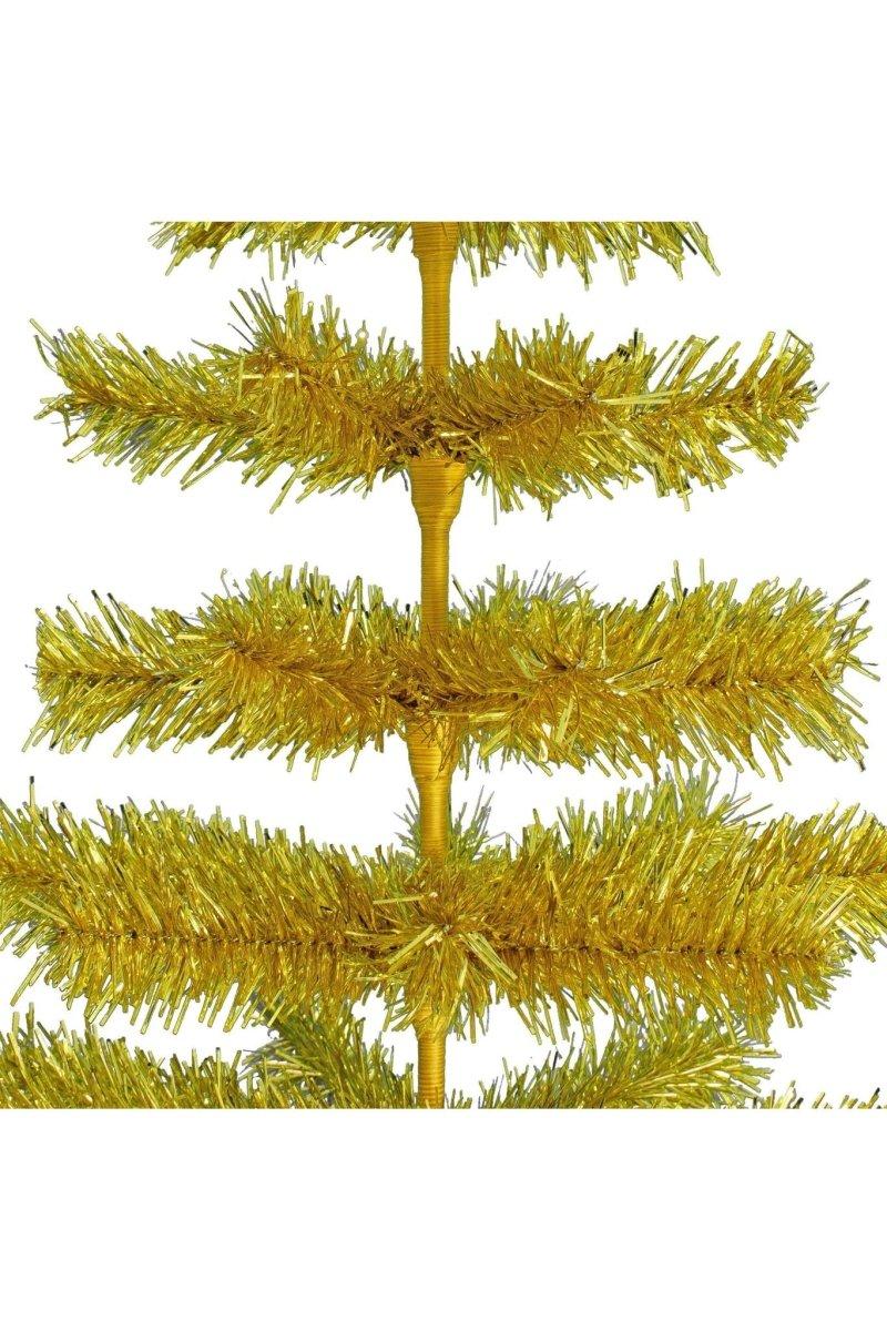 Shop For Gold Tinsel Christmas Tree