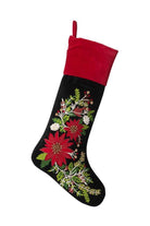 Shop For Gorgeous Embroidered Poinsettia Stocking