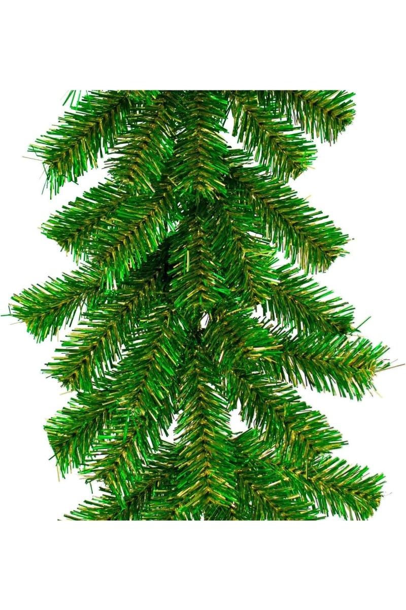 Shop For Green Gold Tinsel Christmas Garland