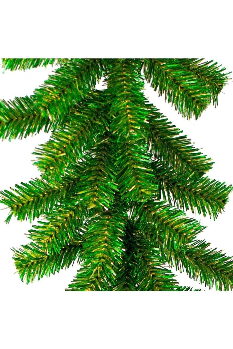 Shop For Green Gold Tinsel Christmas Garland