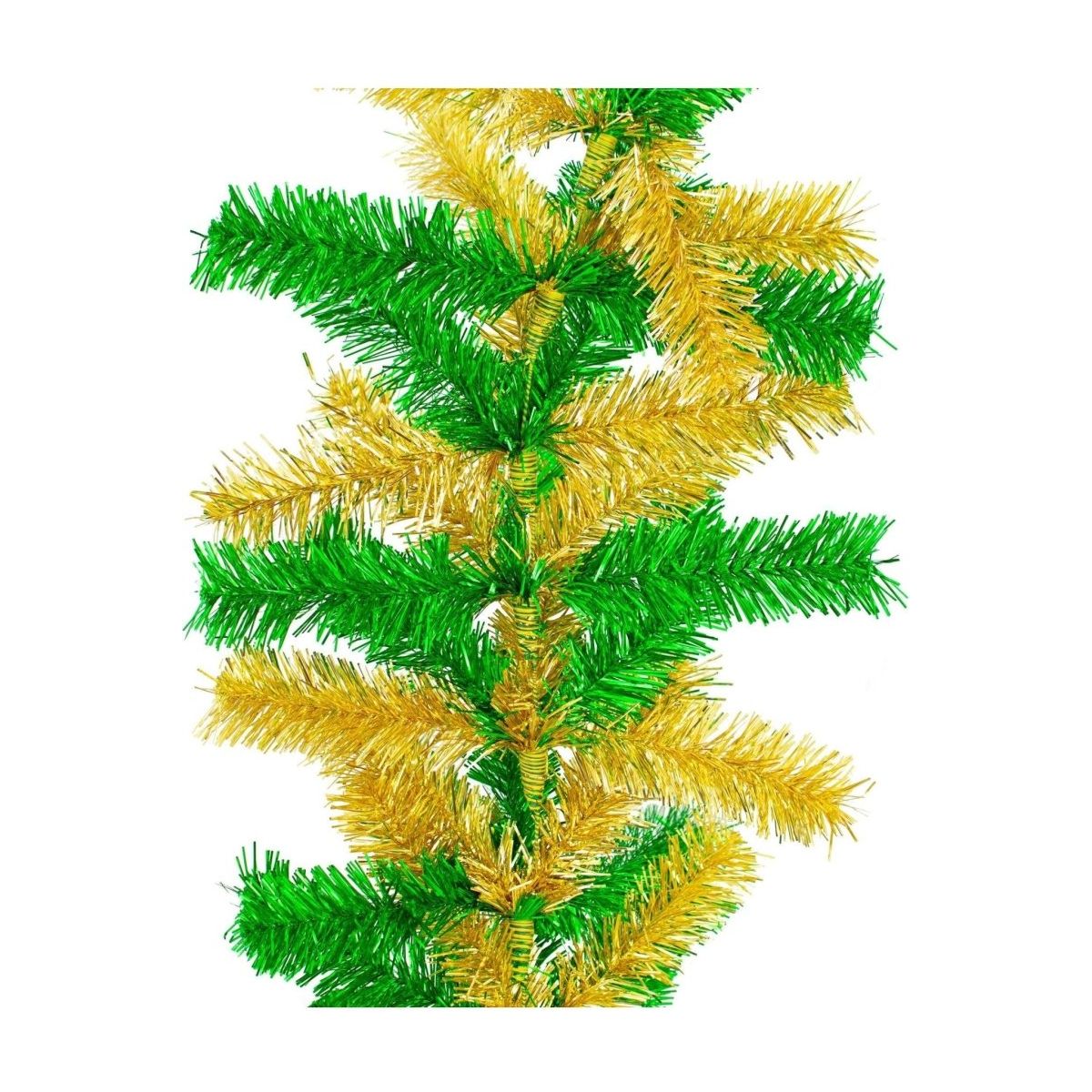 Shop For Green Gold Tinsel Christmas Garland