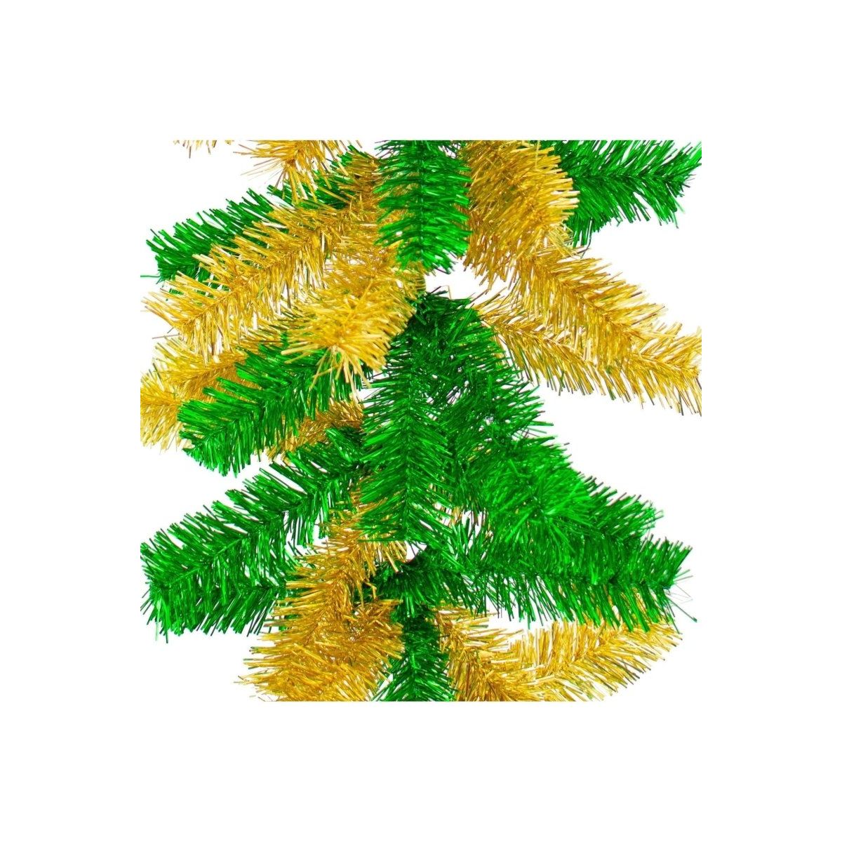 Shop For Green Gold Tinsel Christmas Garland