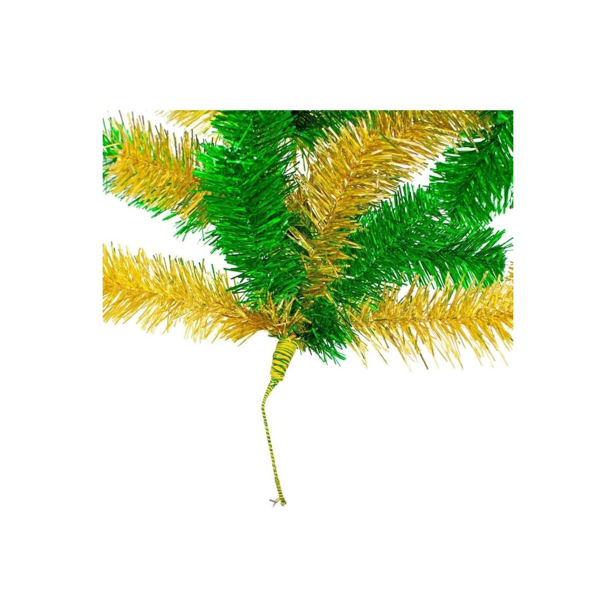 Shop For Green Gold Tinsel Christmas Garland