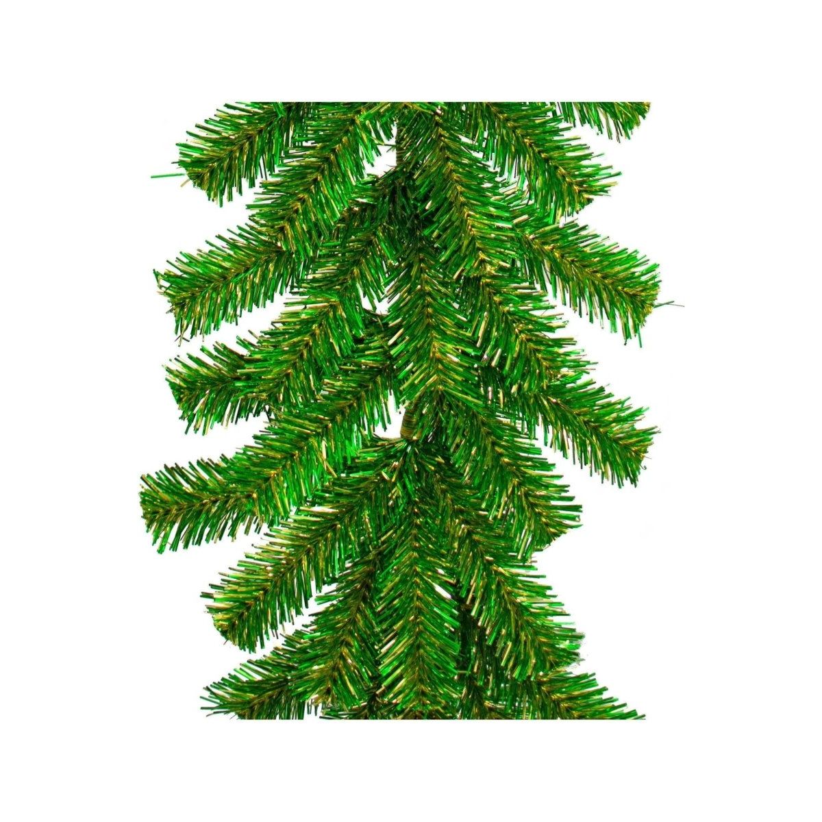 Shop For Green Gold Tinsel Christmas Garland
