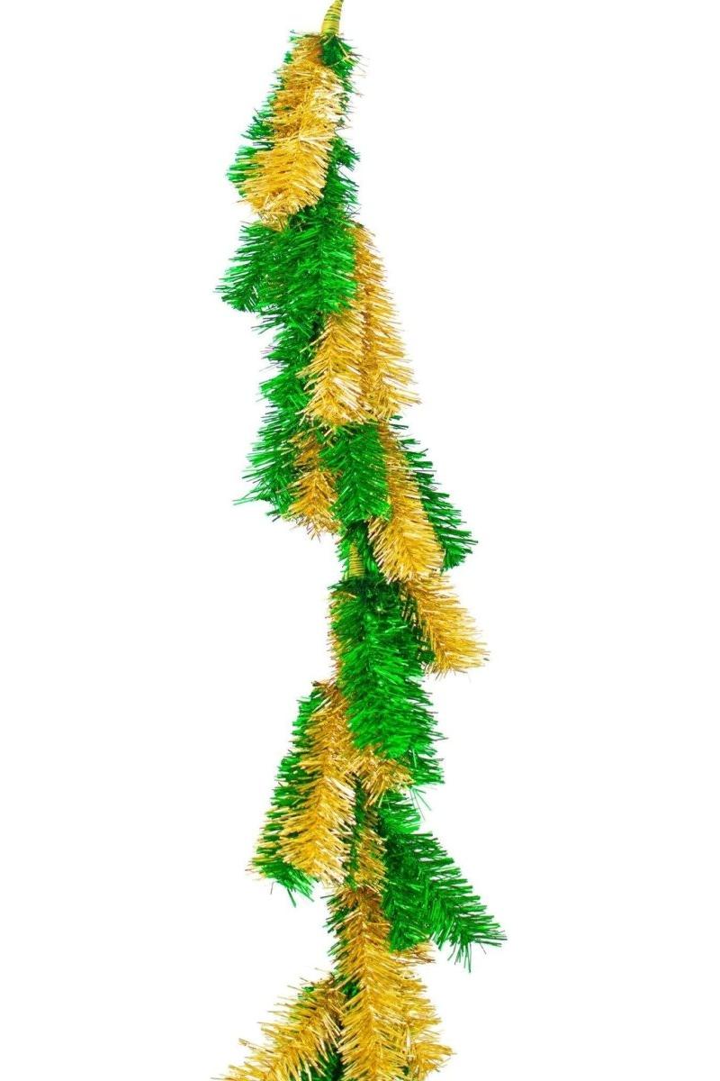 Shop For Green Gold Tinsel Christmas Garland