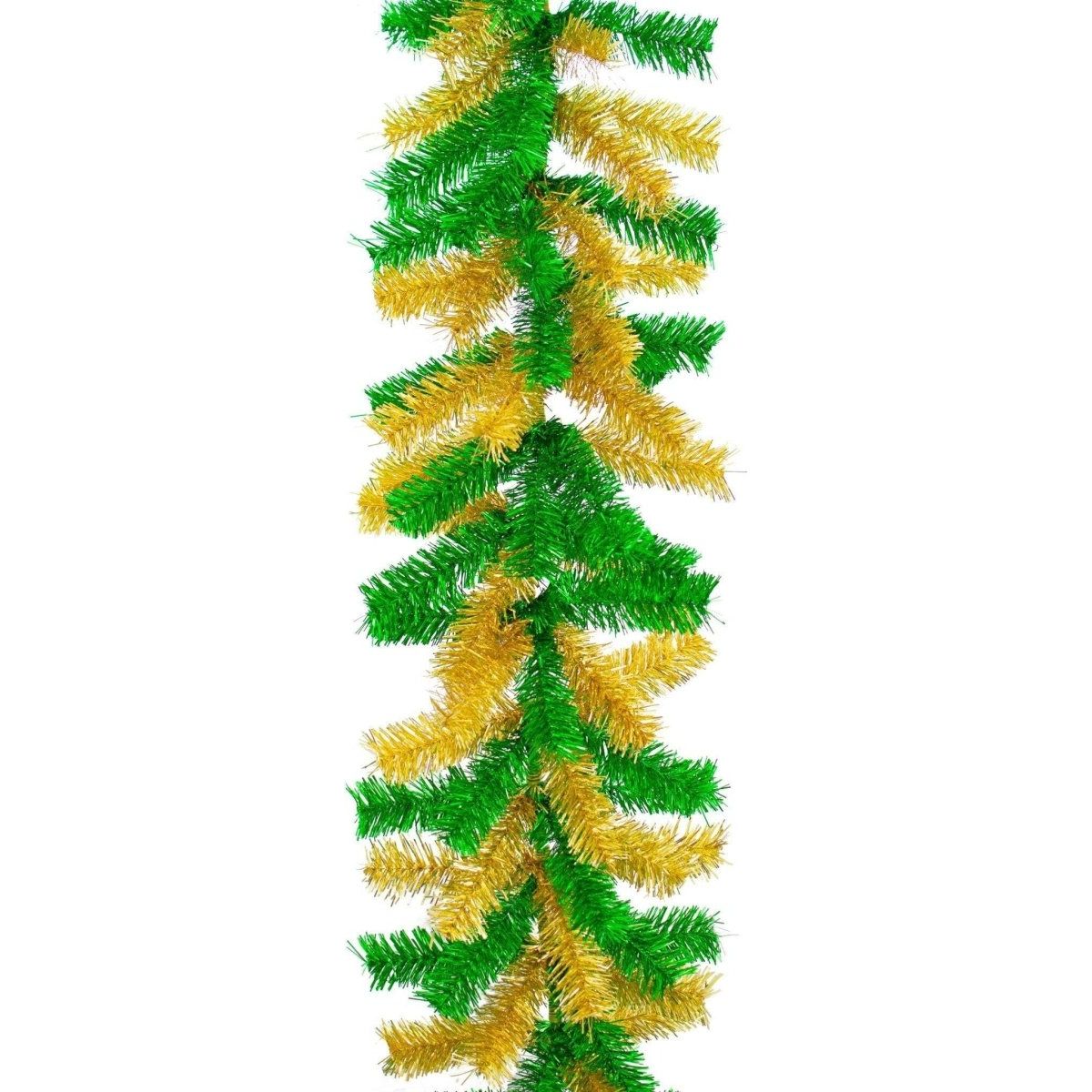 Shop For Green Gold Tinsel Christmas Garland
