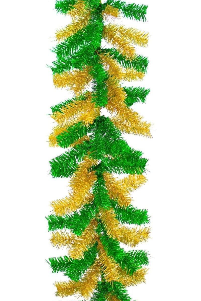 Shop For Green Gold Tinsel Christmas Garland