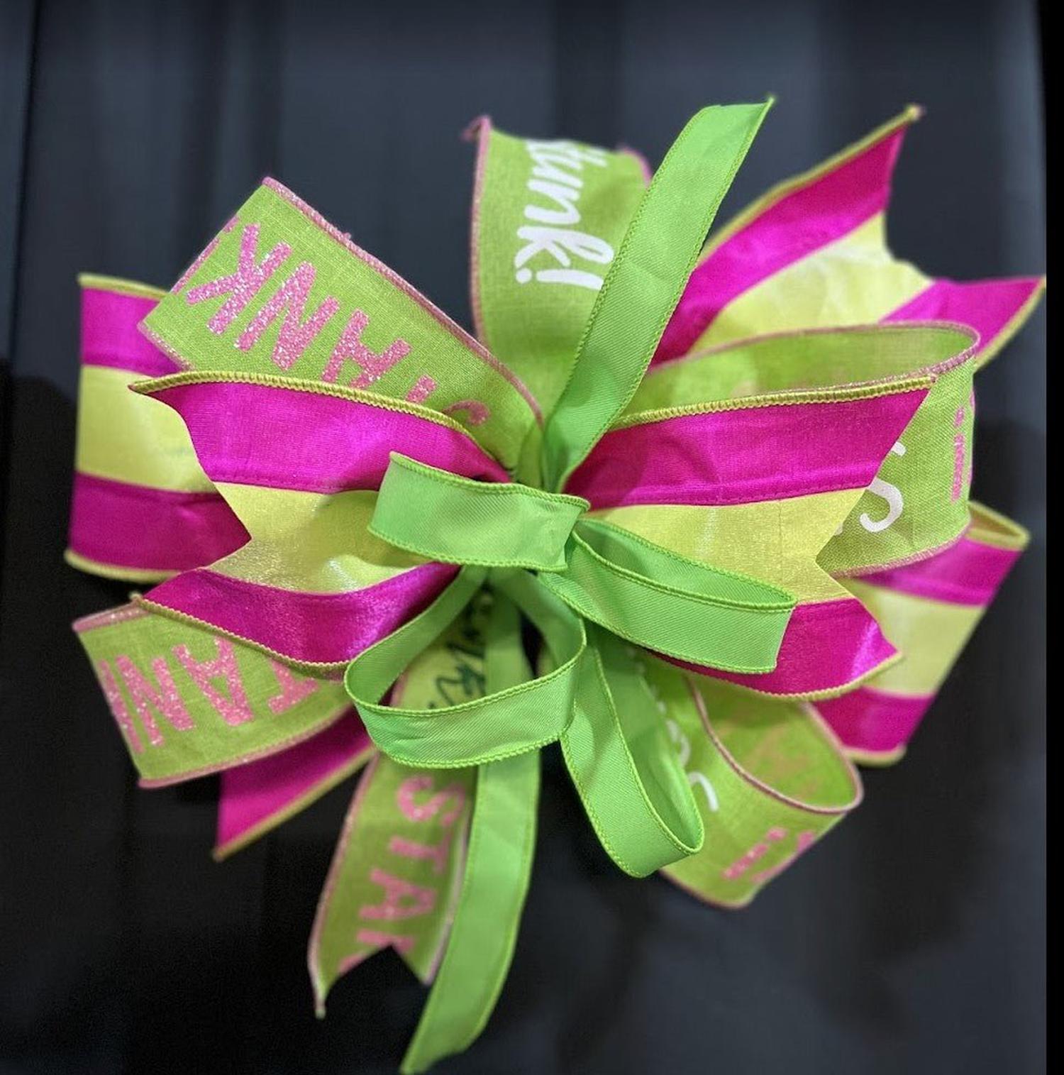 Green Monster Theme Bows