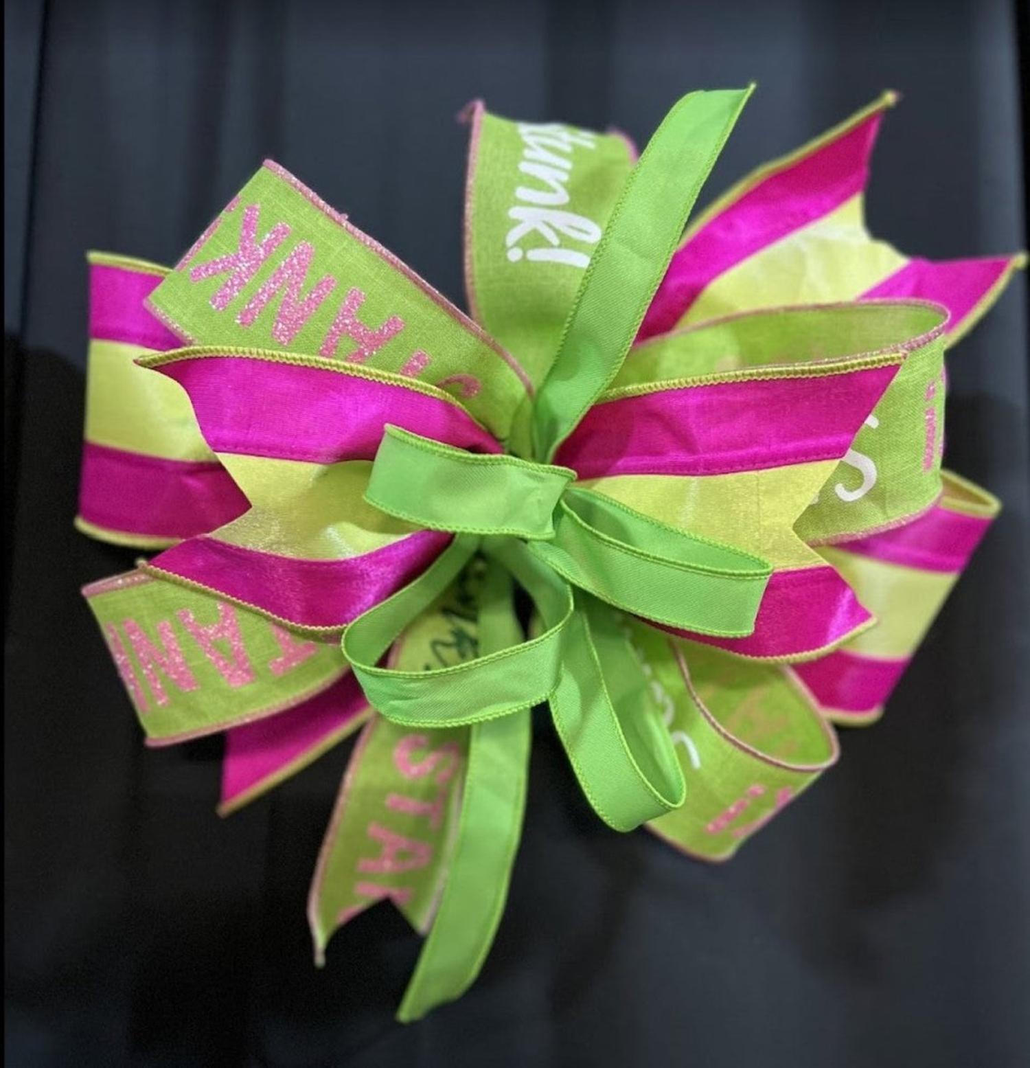 Green Monster Theme Bows