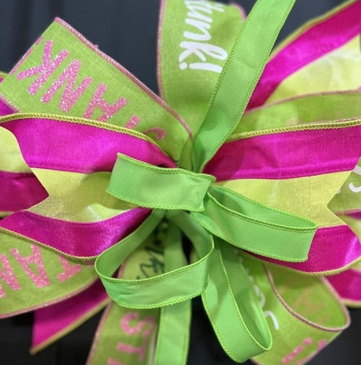 Green Monster Theme Bows