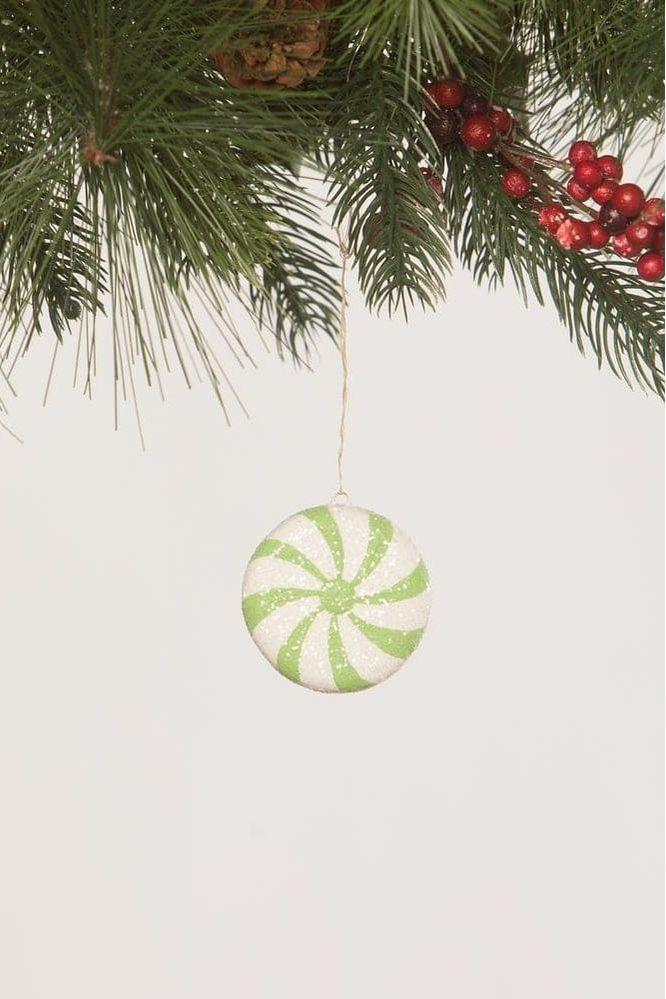 Shop For Green Peppermint Ornament at Michelle's aDOORable Creations