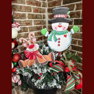 Shop For Green Scarf Snowman (Stake/Hanger/Easel)