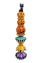 Shop For Halloween Carnival Pumpkin Topiary Stack with LED at Michelle's aDOORable Creations