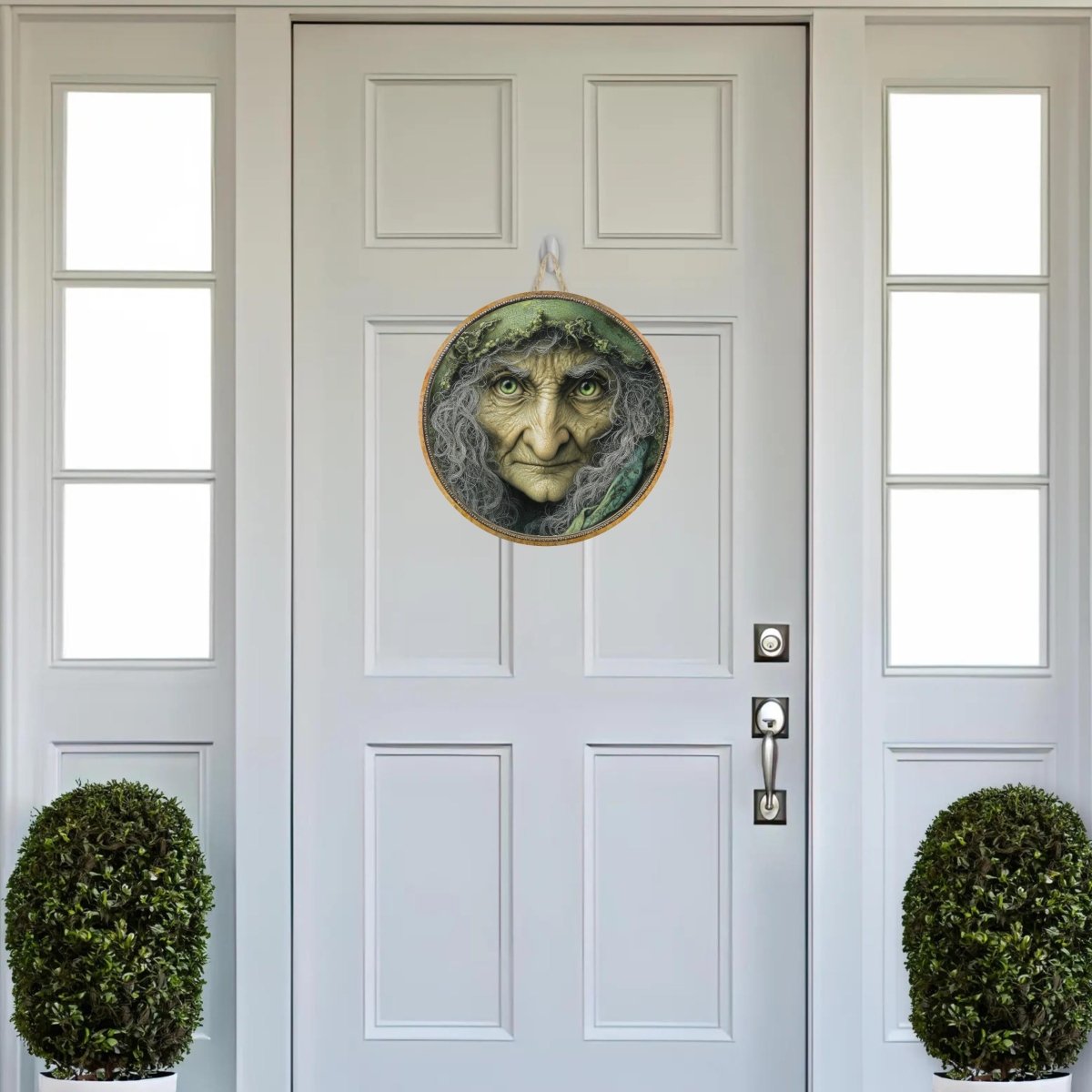 Shop For Halloween Green Witch Face Metal Sign