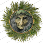 Shop For Halloween Green Witch Face Metal Sign