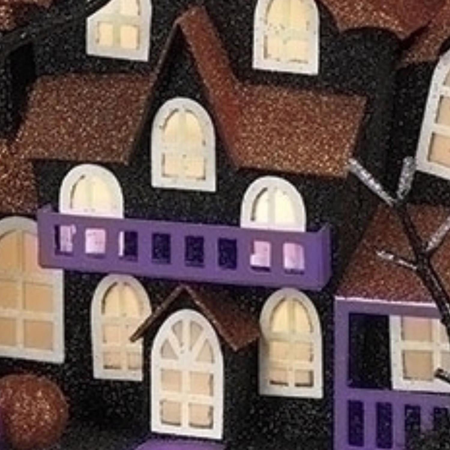 Halloween Lighted Haunted House: Orange