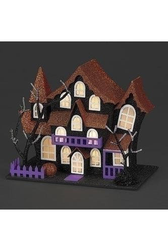 Shop For Halloween Lighted Haunted House: Orange 137055