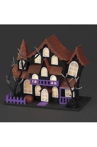 Shop For Halloween Lighted Haunted House: Orange at Michelle's aDOORable Creations