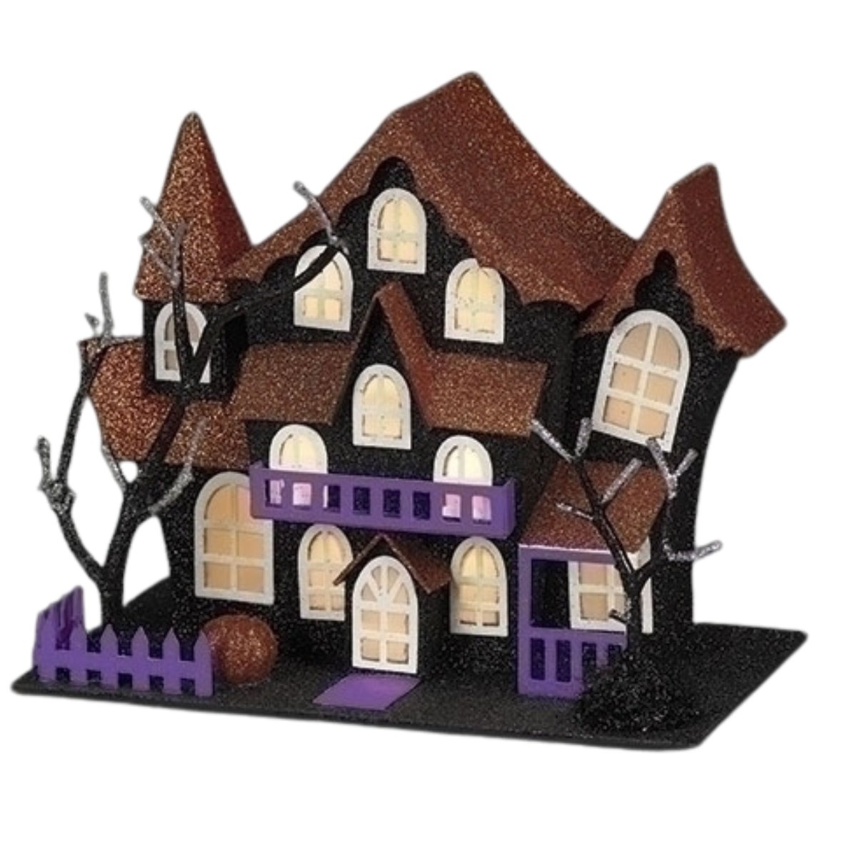 Shop For Halloween Lighted Haunted House: Orange