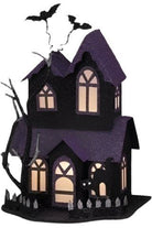 Shop For Halloween Lighted Haunted House: Purple at Michelle's aDOORable Creations