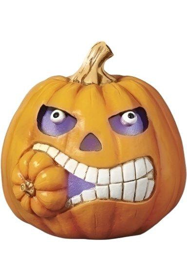 Shop For Halloween Lighted Pumpkin Face 137172