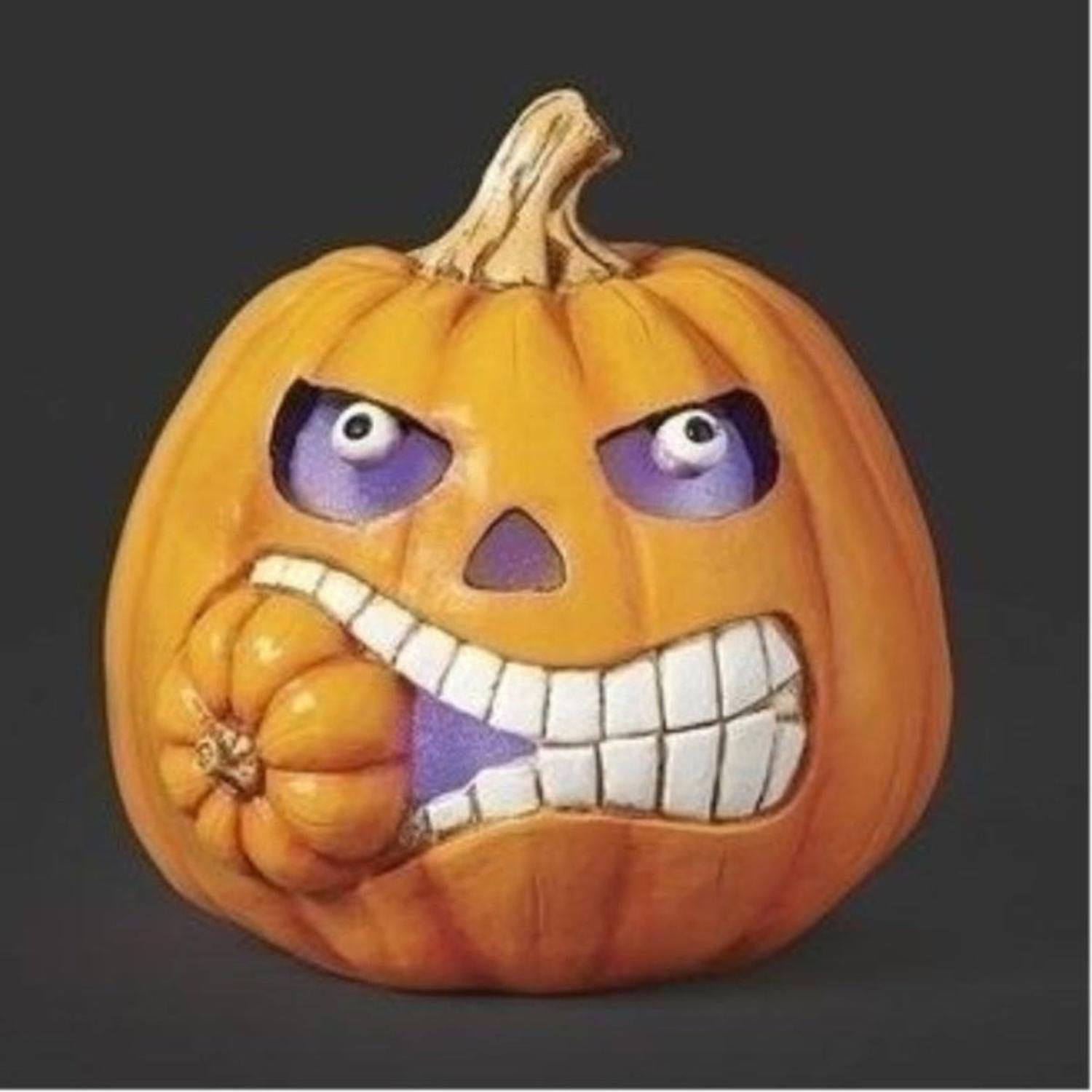 Halloween Lighted Pumpkin Face