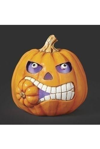 Shop For Halloween Lighted Pumpkin Face 137172