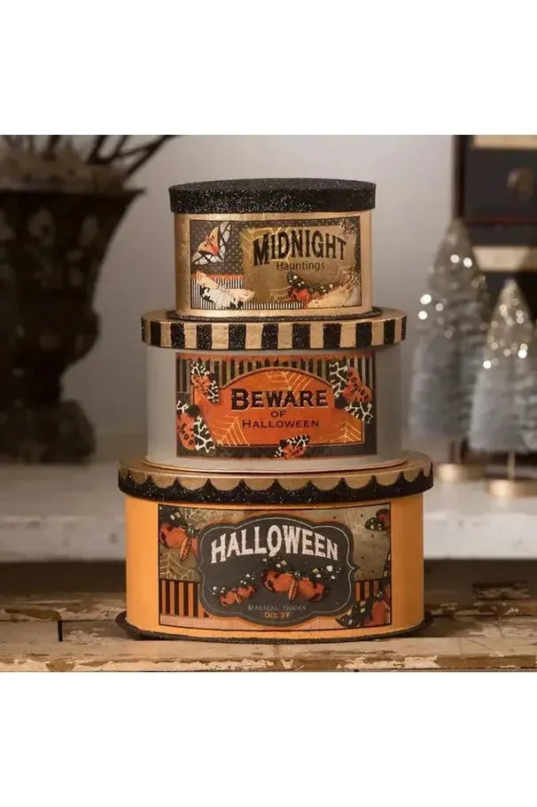 Shop For Halloween Moth Boxes (Set of 3)