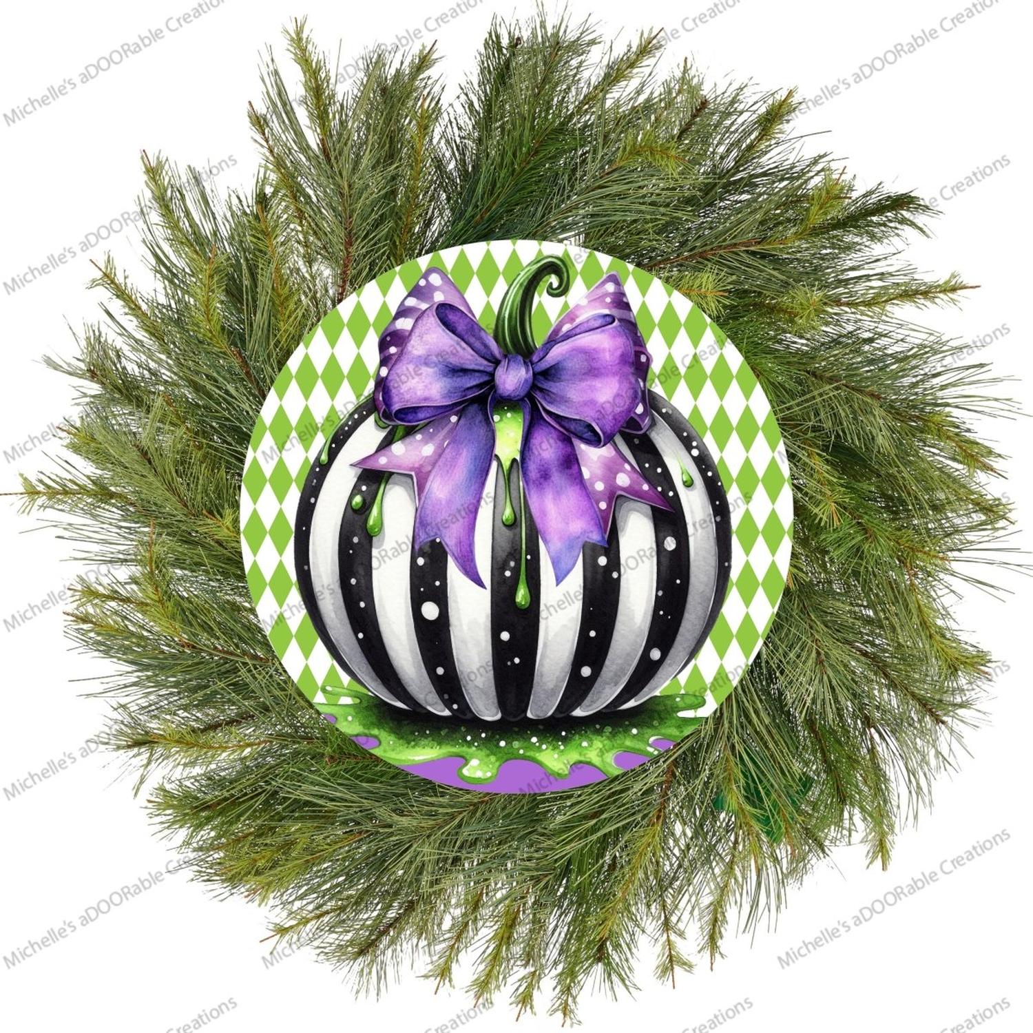 Shop For Halloween Zombie Black White Pumpkin Sign