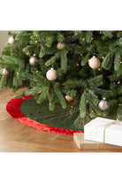 Shop For Hand Beaded Starburst Green Christmas Tree Skirt at Michelle's aDOORable Creations