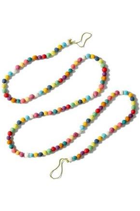 Shop For Hand Felted Wool Christmas Garland Multicolor Balls at Michelle's aDOORable Creations