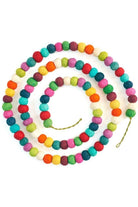 Shop For Hand Felted Wool Christmas Garland Multicolor Balls at Michelle's aDOORable Creations