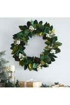 Shop For Hand Felted Wool Wreath with Cream Berries at Michelle's aDOORable Creations