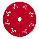 Shop For Handmade Candy Canes Red Felt Christmas Tree Skirt Felt 60" Arcadia Home