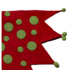 Shop For Handmade Felt Jester Red and Green Christmas Tree Skirt 60" Arcadia Home