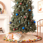 Shop For Handmade Felt Multicolor Fringe Border Cream Christmas Tree Skirt Arcadia Home