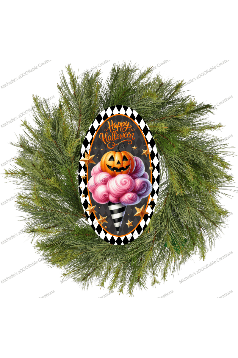 Shop For Happy Halloween Ice Cream Cone Oval Sign