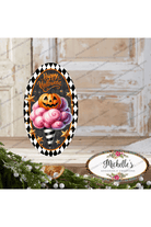 Shop For Happy Halloween Ice Cream Cone Oval Sign