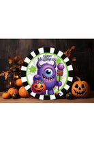 Shop For Happy Halloween Purple Monster Sign