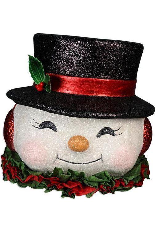 Shop For Happy Snowman Vintage Style Paper Mache Bucket