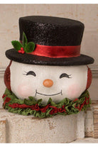 Shop For Happy Snowman Vintage Style Paper Mache Bucket